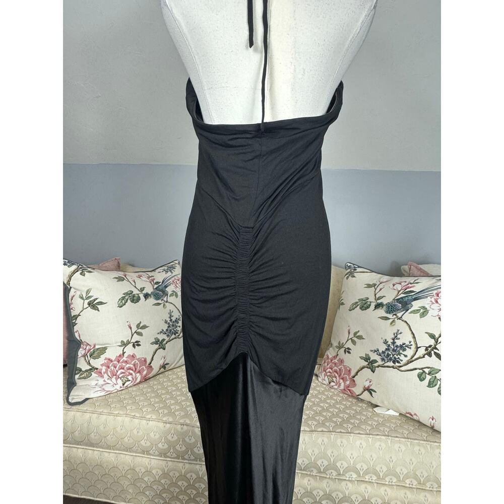 🖤 REISS Thalia Black Sculpted Jersey Mix Bodycon Dress Size 8 NWT - Picture 9 of 14